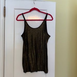 Black with gold tank top